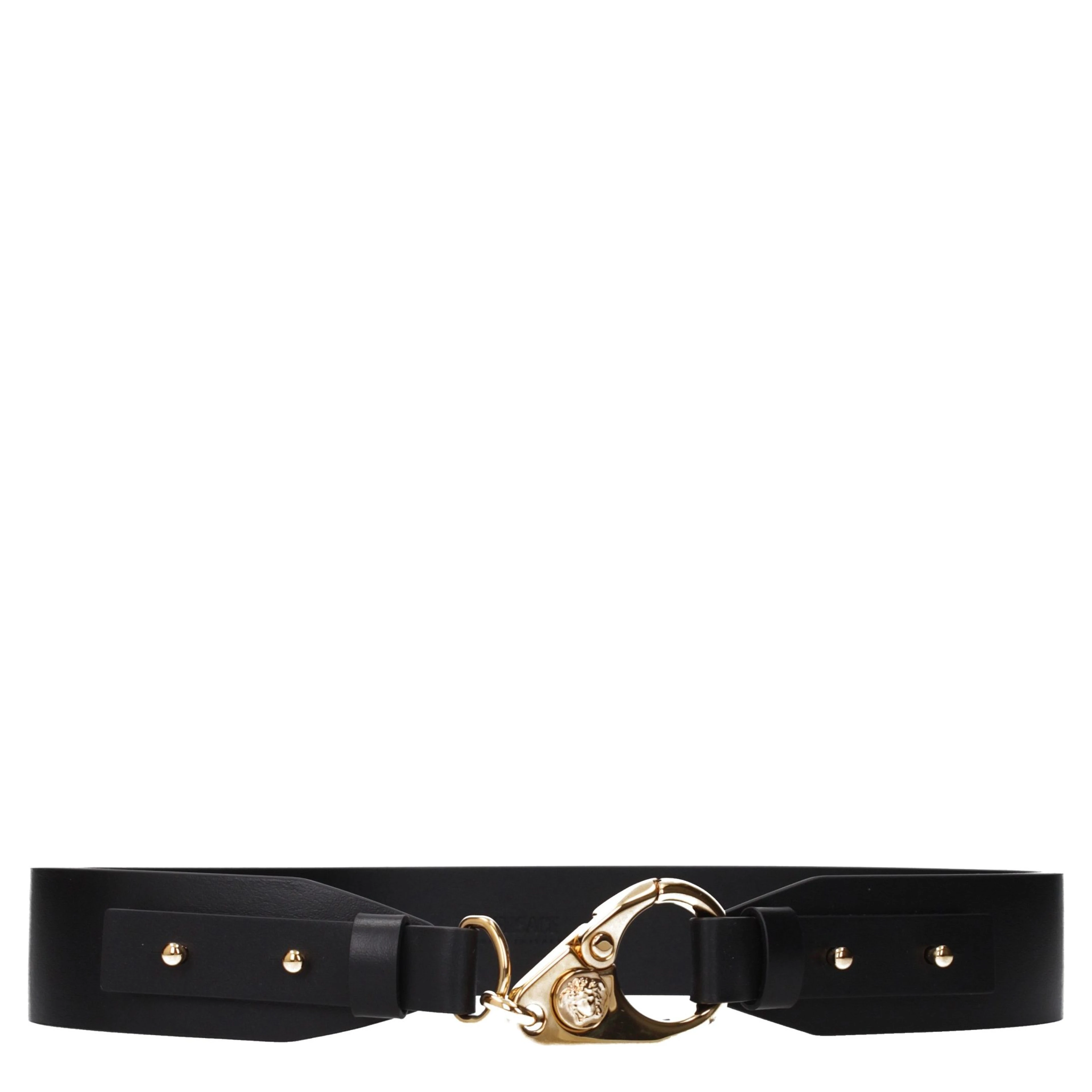 Black Leather Regular Belt