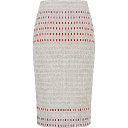 Grey Silk Women Skirt
