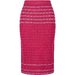 Purple Silk Women Skirt