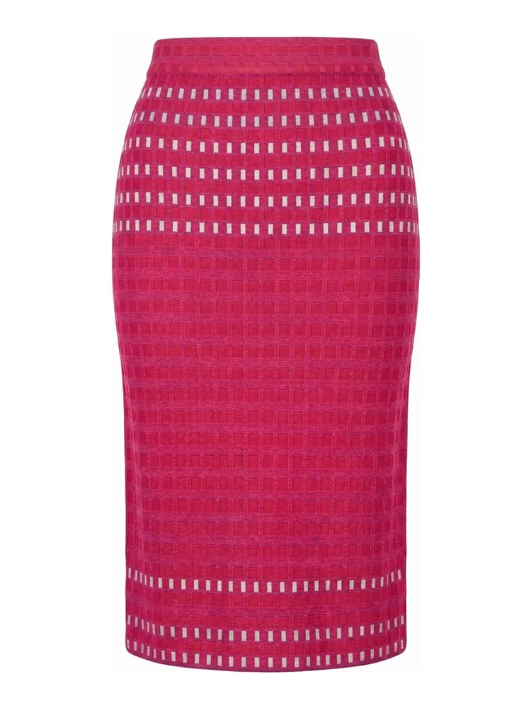 Purple Silk Women Skirt