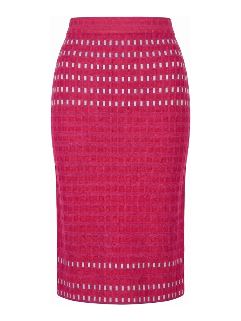 Purple Silk Women Skirt
