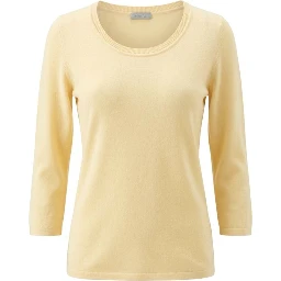 Yellow Silk Women Sweater