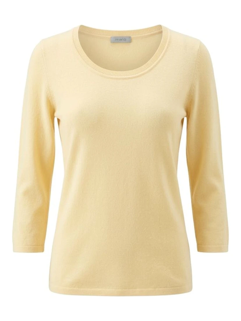 Yellow Silk Women Sweater