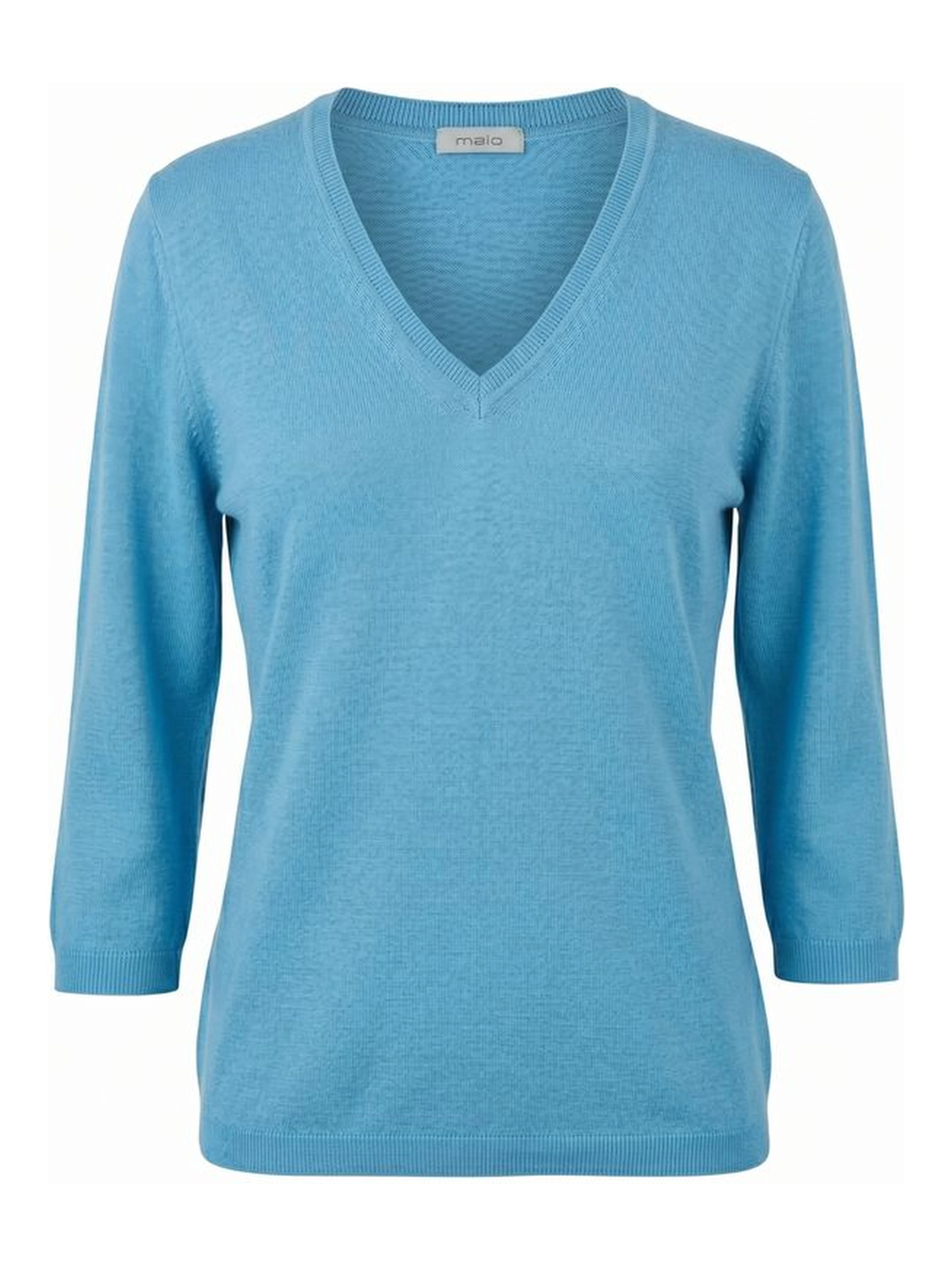 Blue Silk Women Sweater