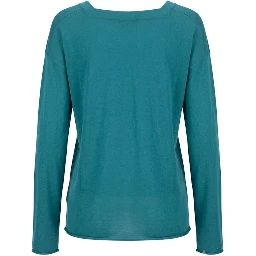 Blue Cotton Women's Sweater