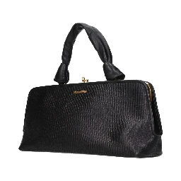Black Raffia Handbag