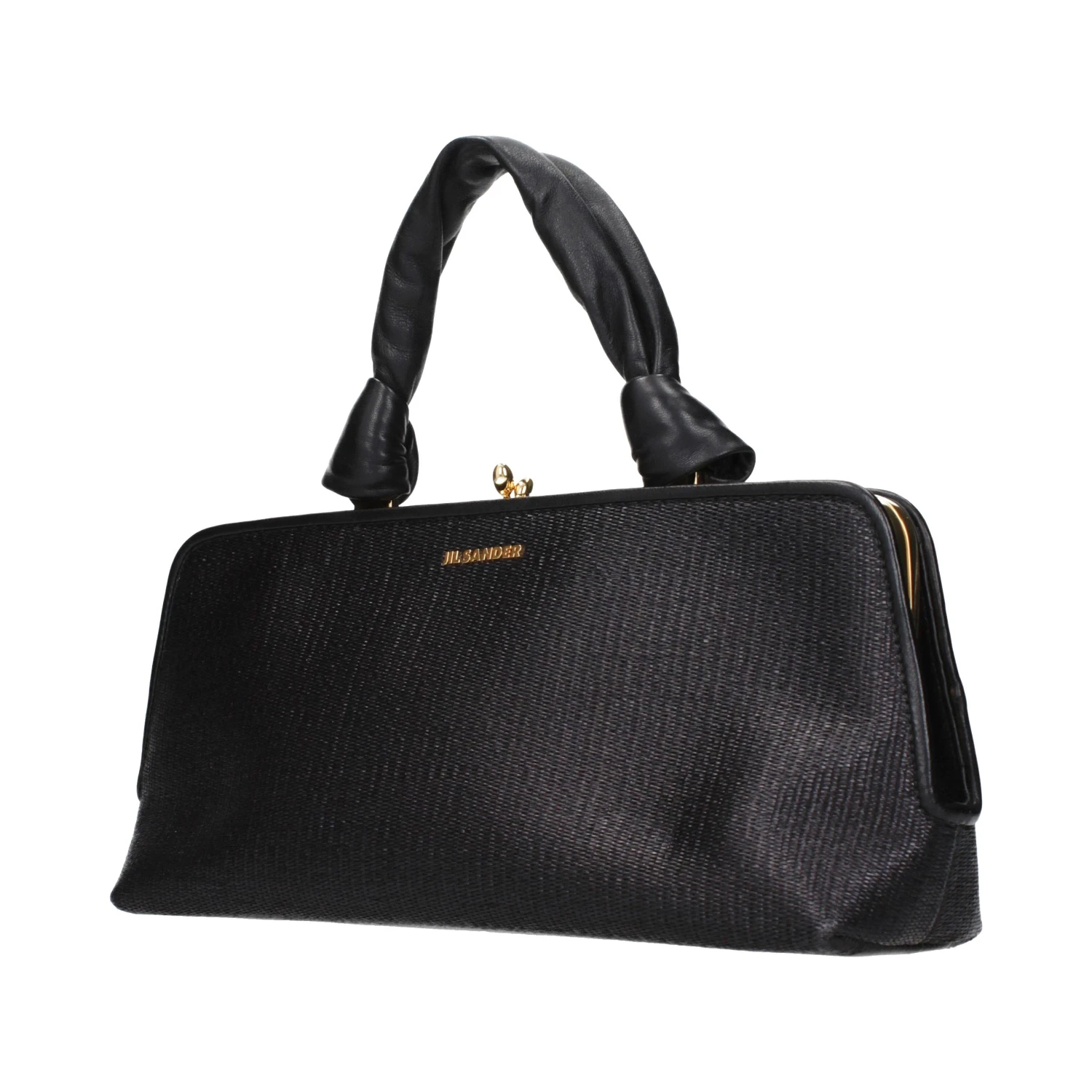 Black Raffia Handbag