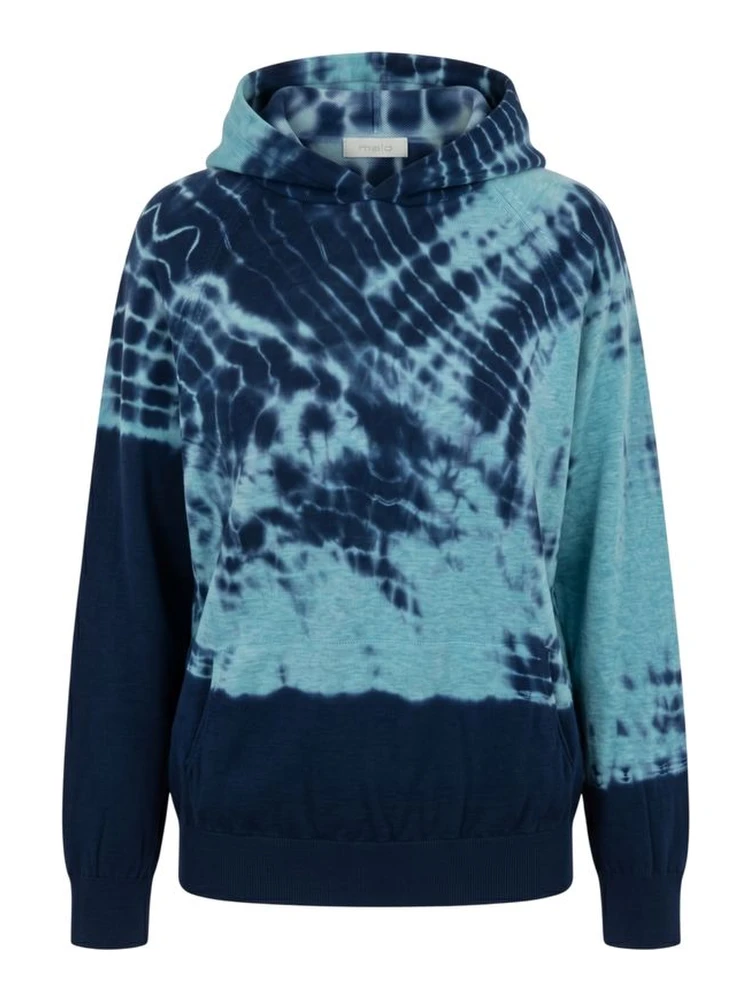 Blue Cotton Women Sweatshirt