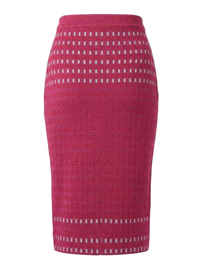 Purple Silk Women Skirt