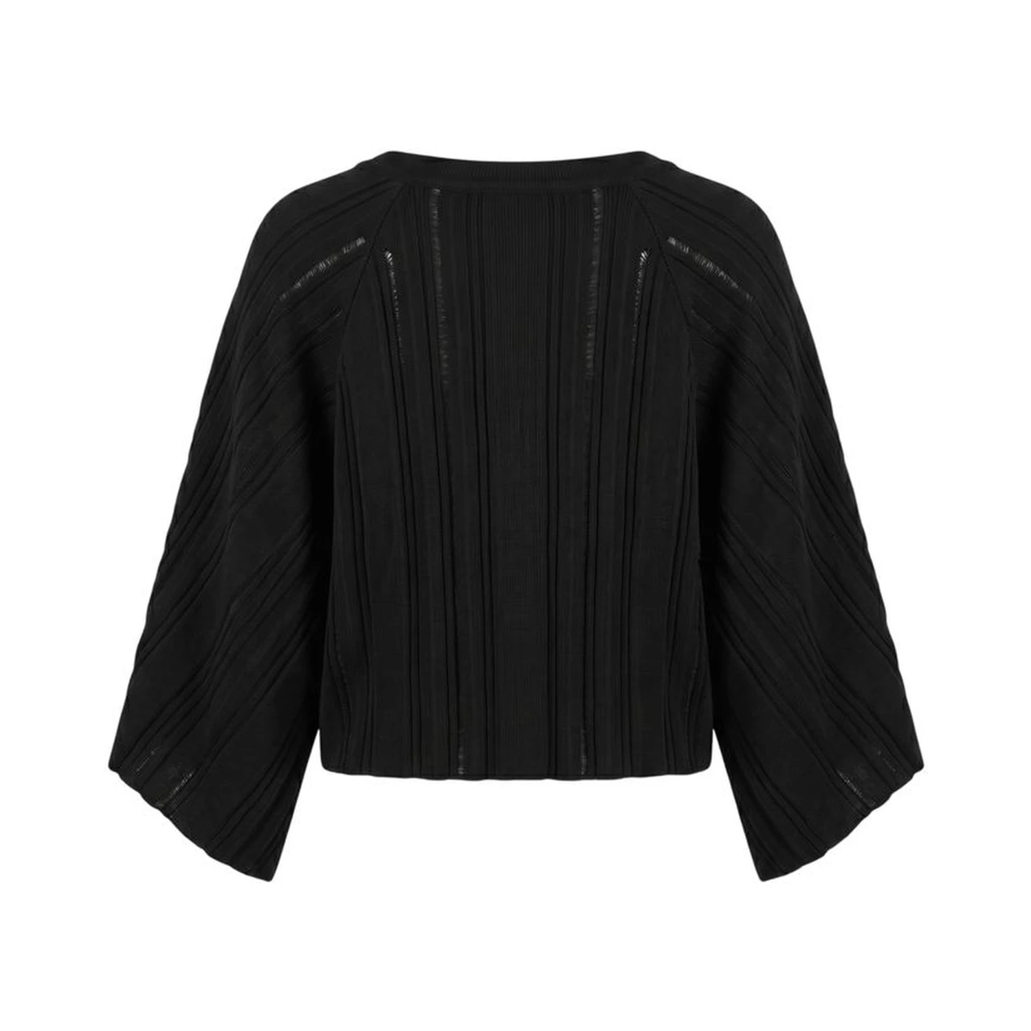 Black Cotton Women Sweater