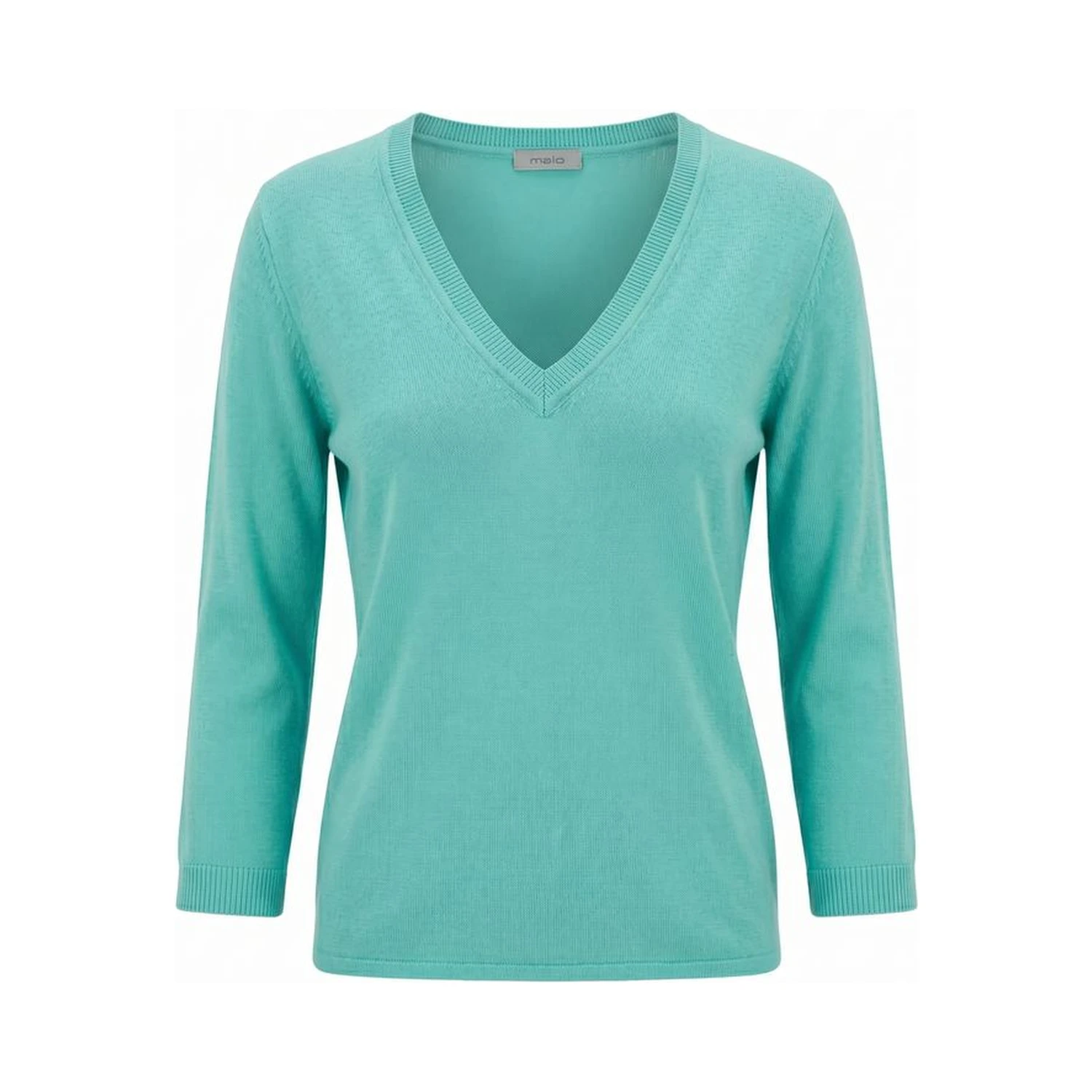 Blue Cotton Women Sweater