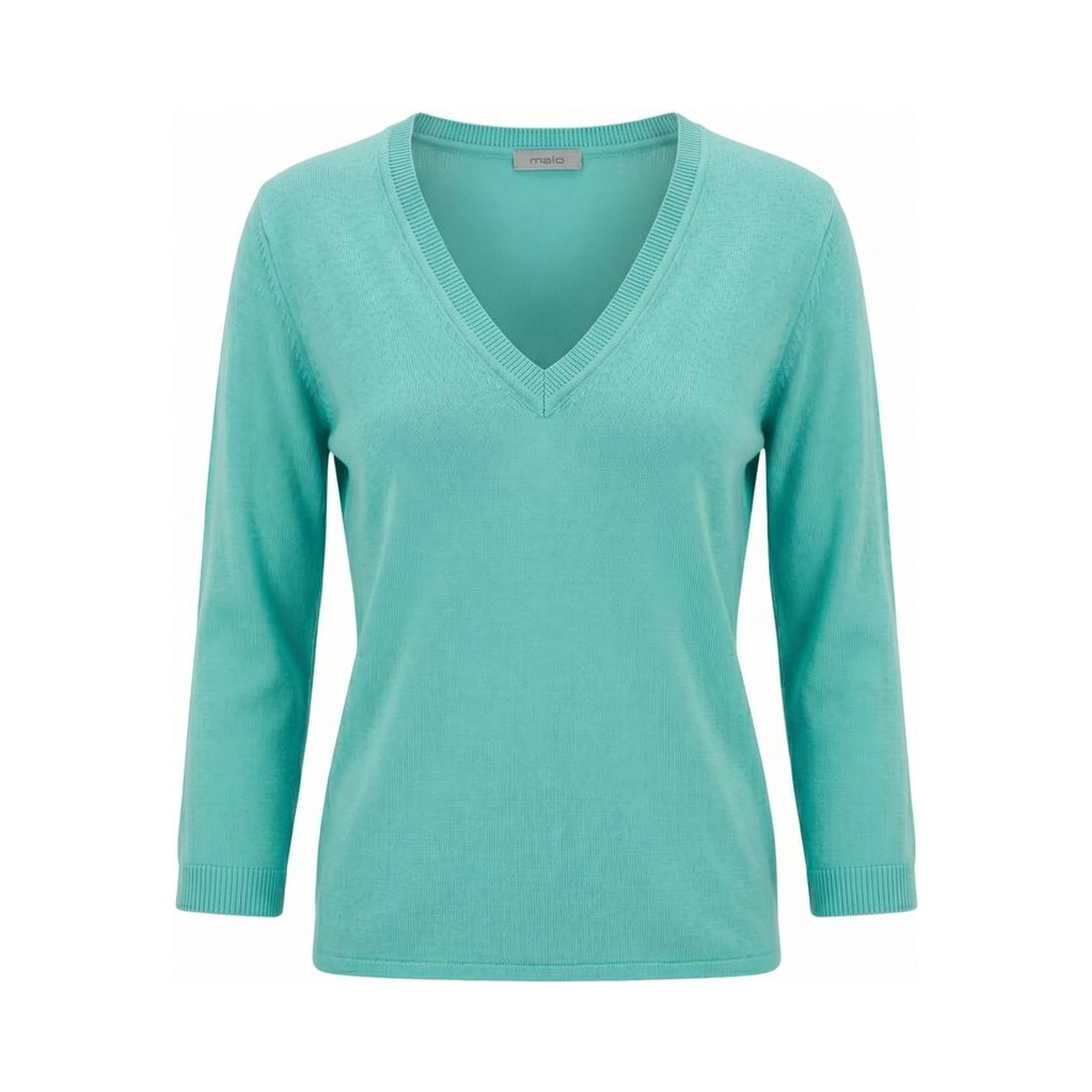Blue Cotton Women Sweater