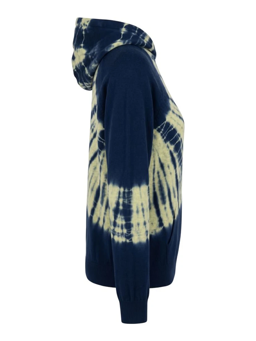 Blue Cotton Women's Sweatshirt