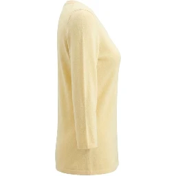 Yellow Silk Women Sweater