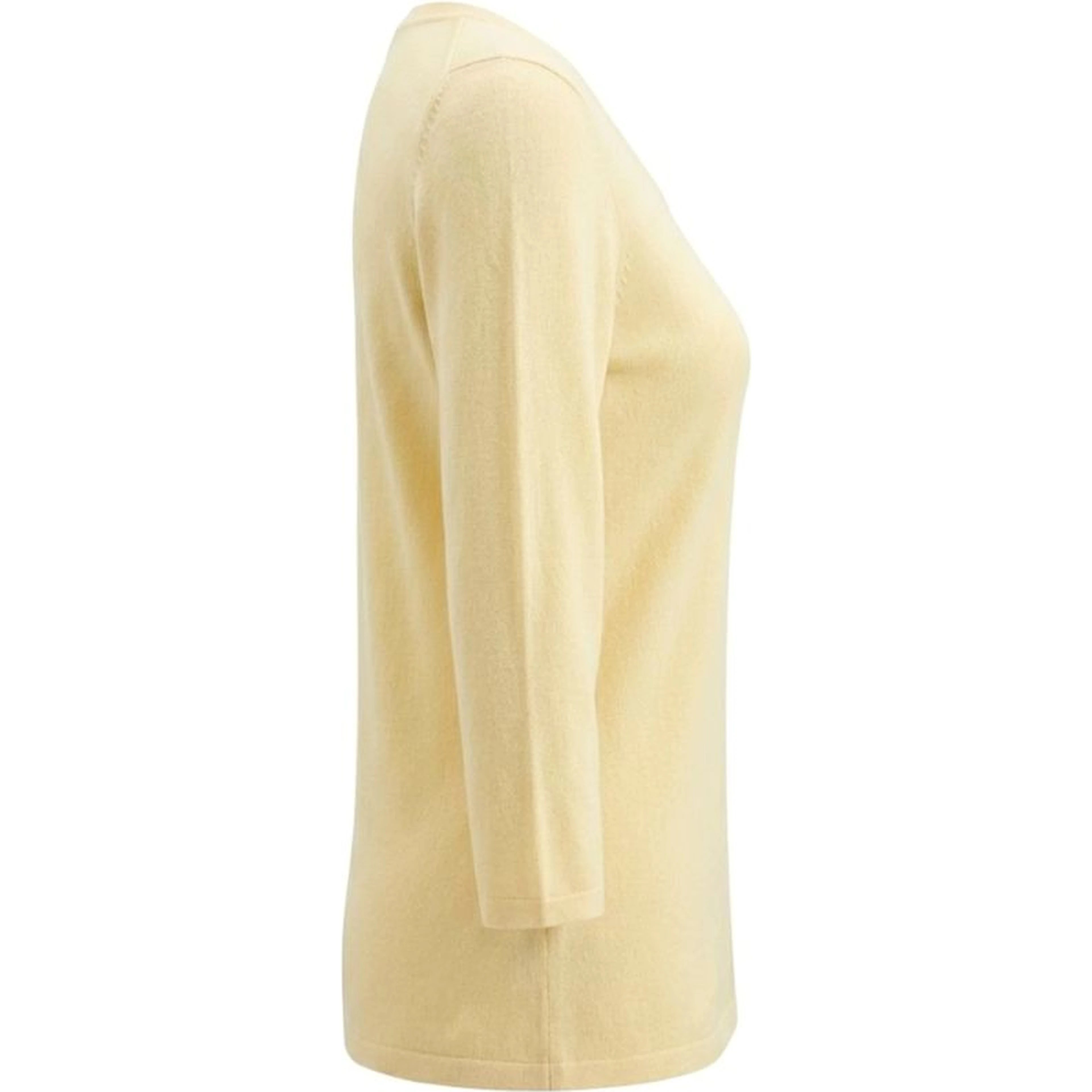 Yellow Silk Women Sweater