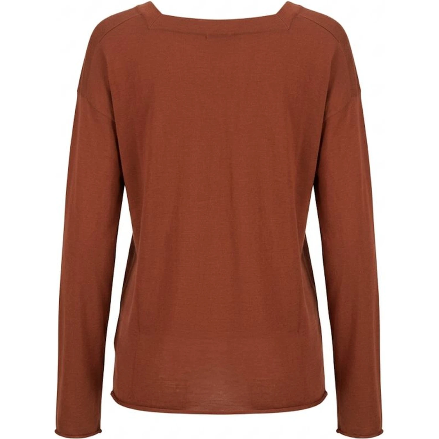 Brown Cotton Women's Sweater