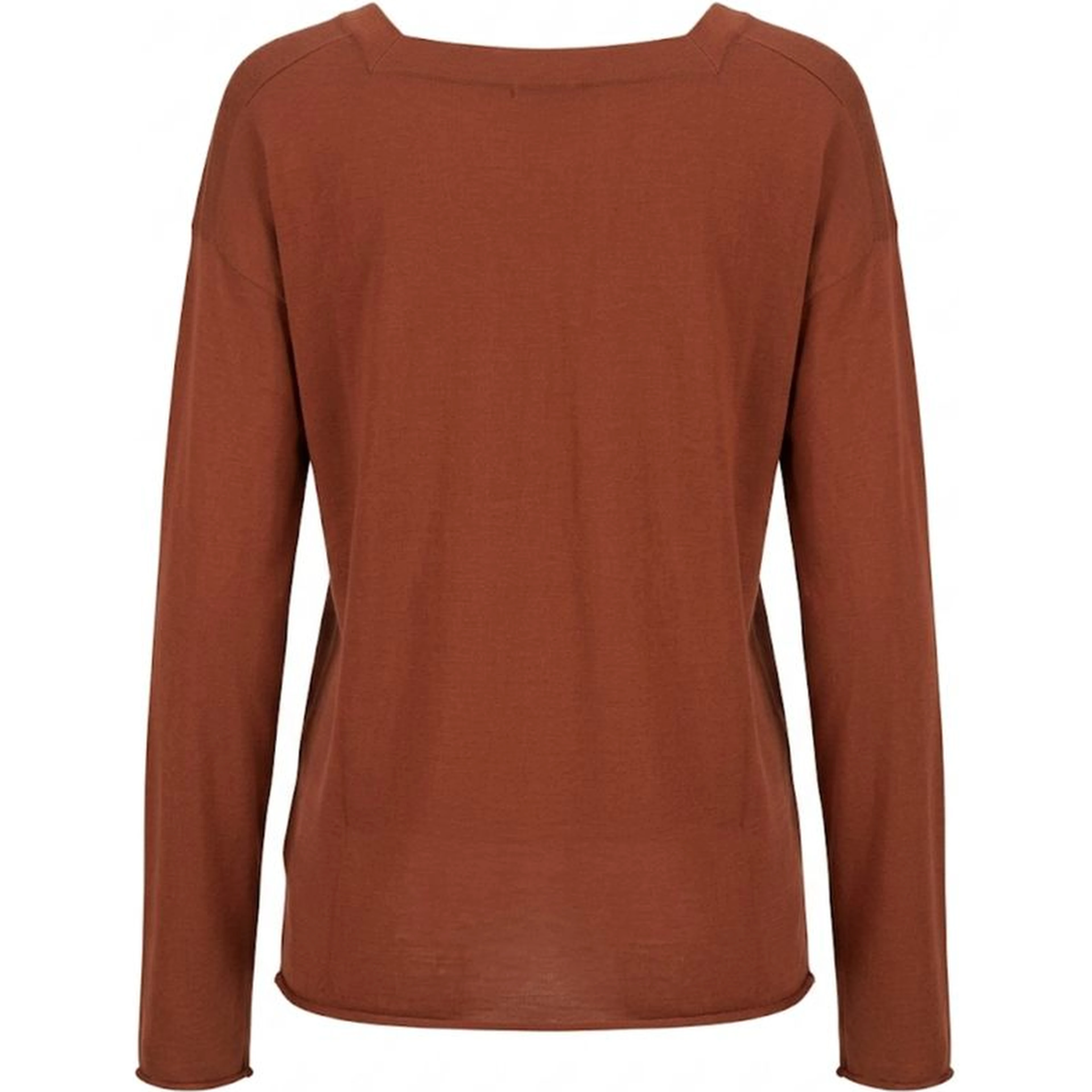 Brown Cotton Women's Sweater