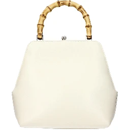 Beige Leather Handbag