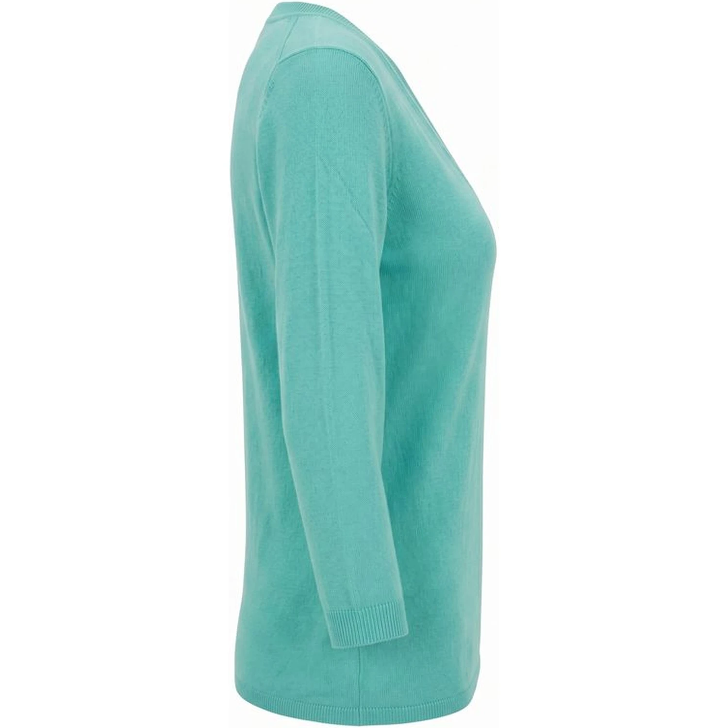Blue Cotton Women Sweater