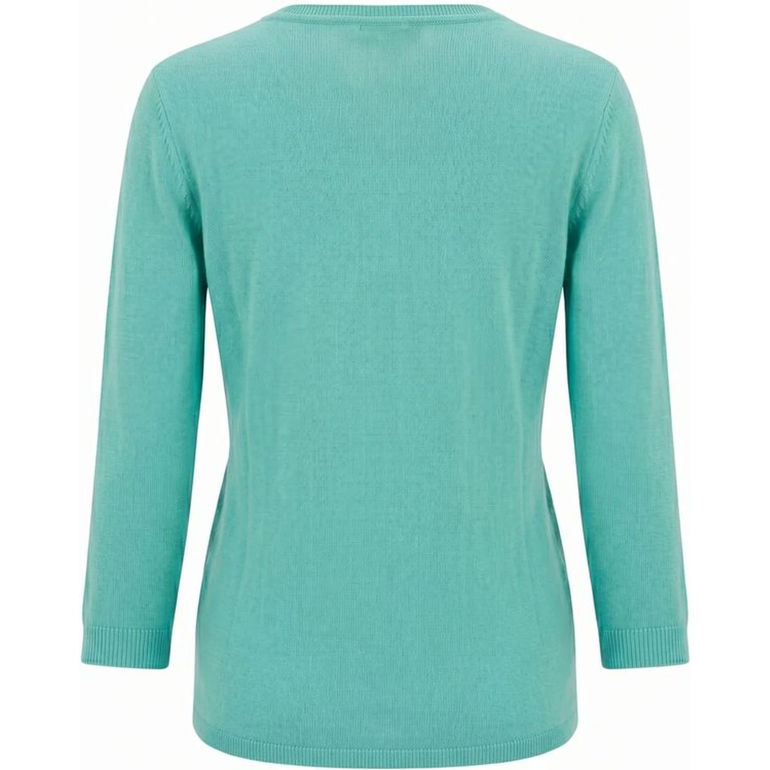 Blue Cotton Women Sweater