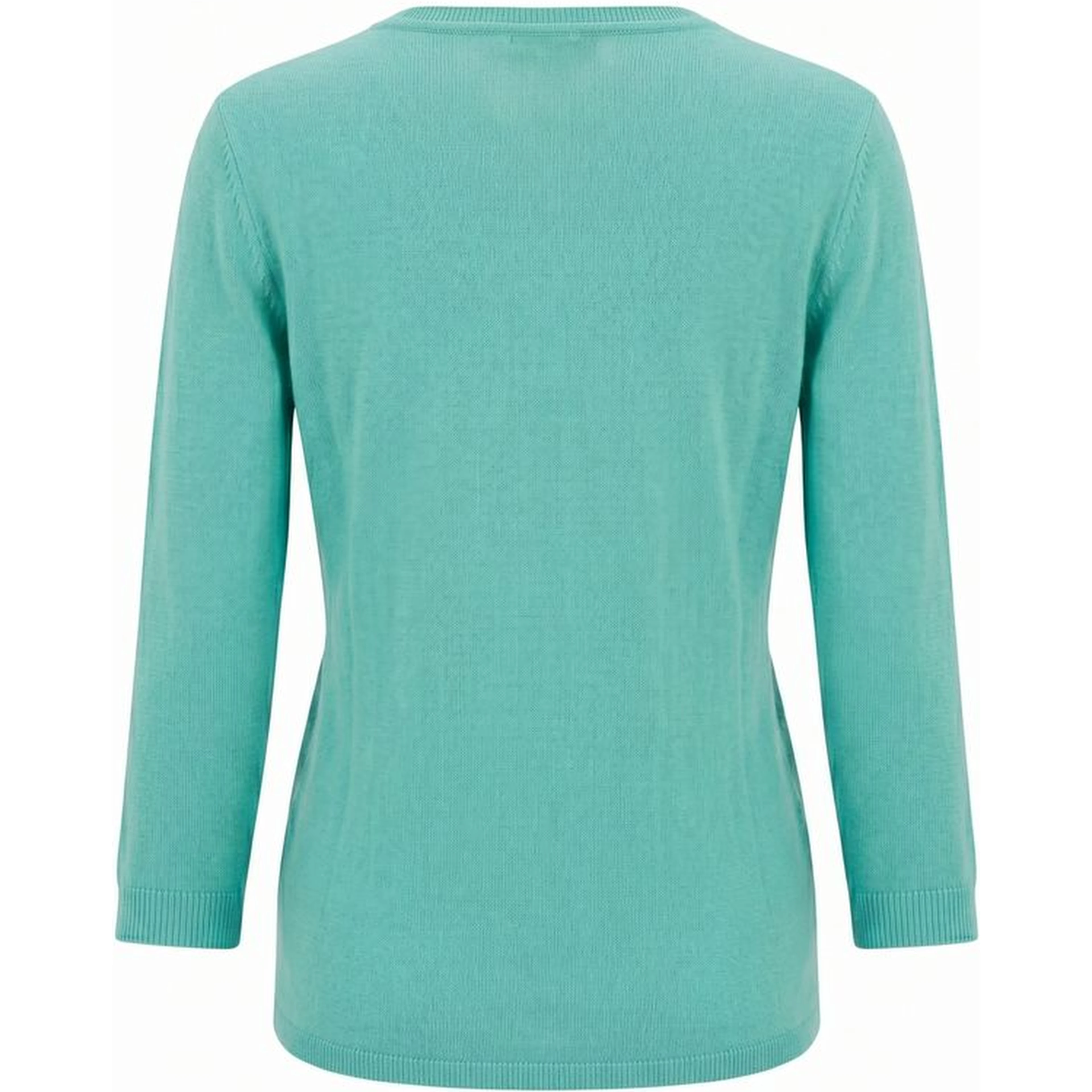 Blue Cotton Women Sweater