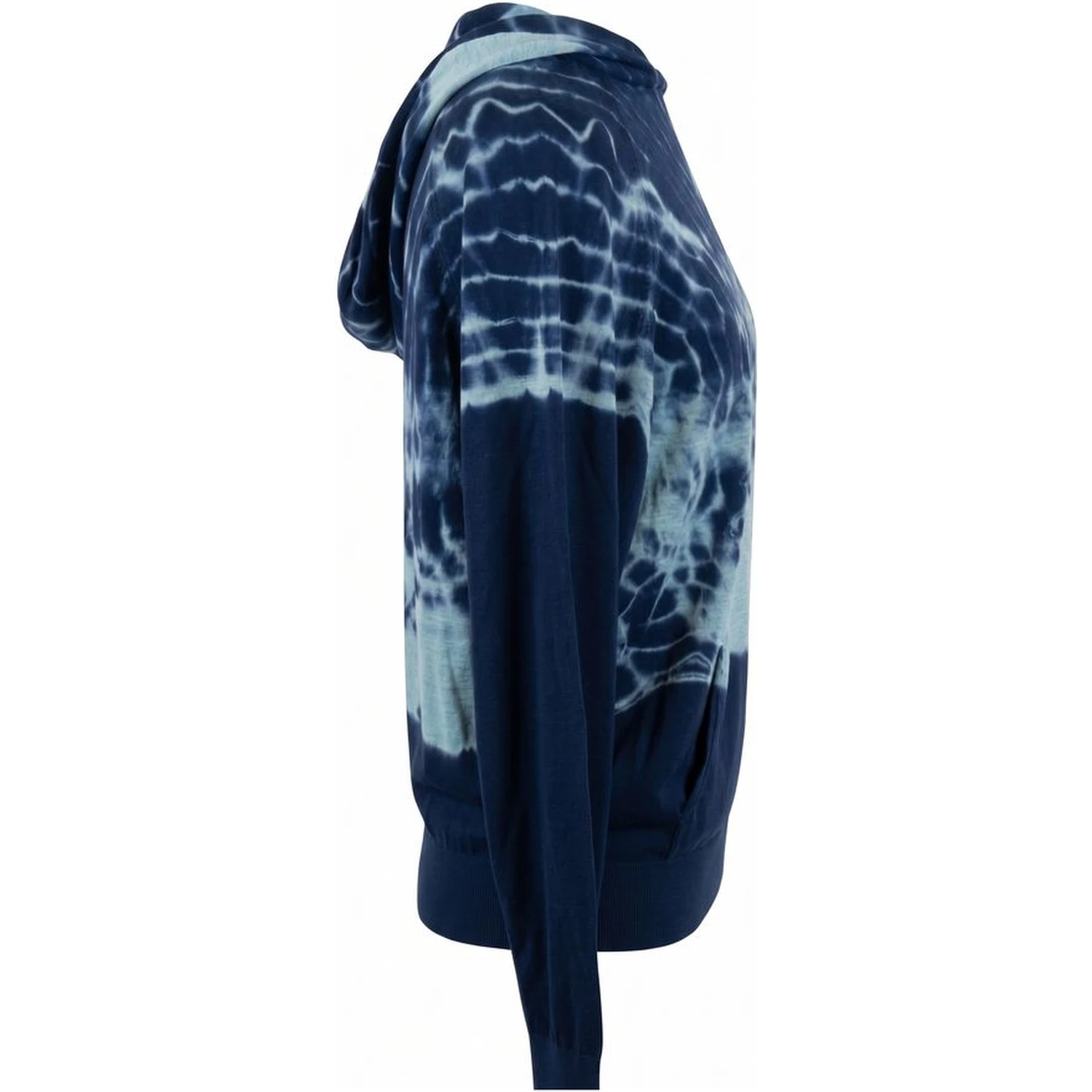 Blue Cotton Women Sweatshirt