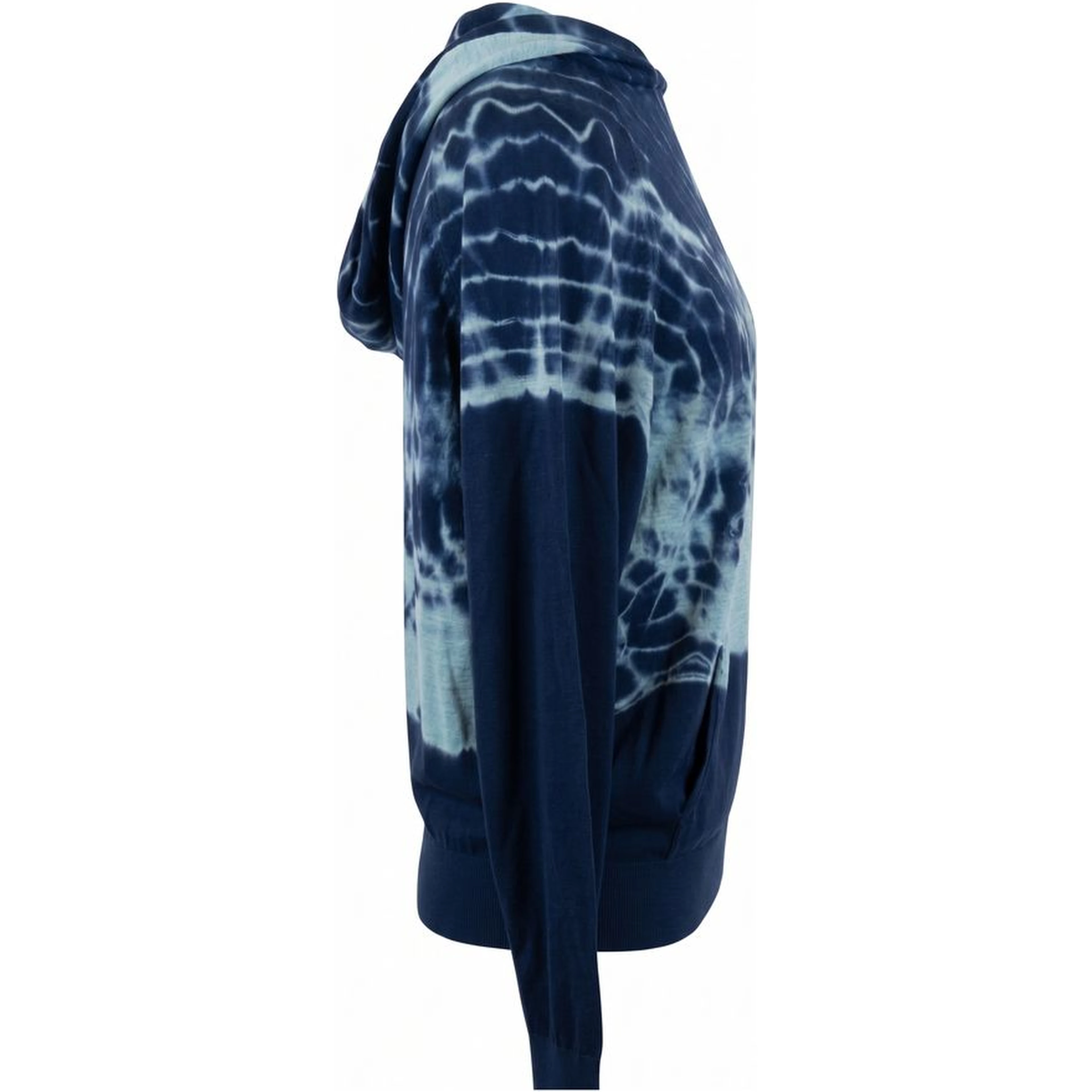 Blue Cotton Women Sweatshirt