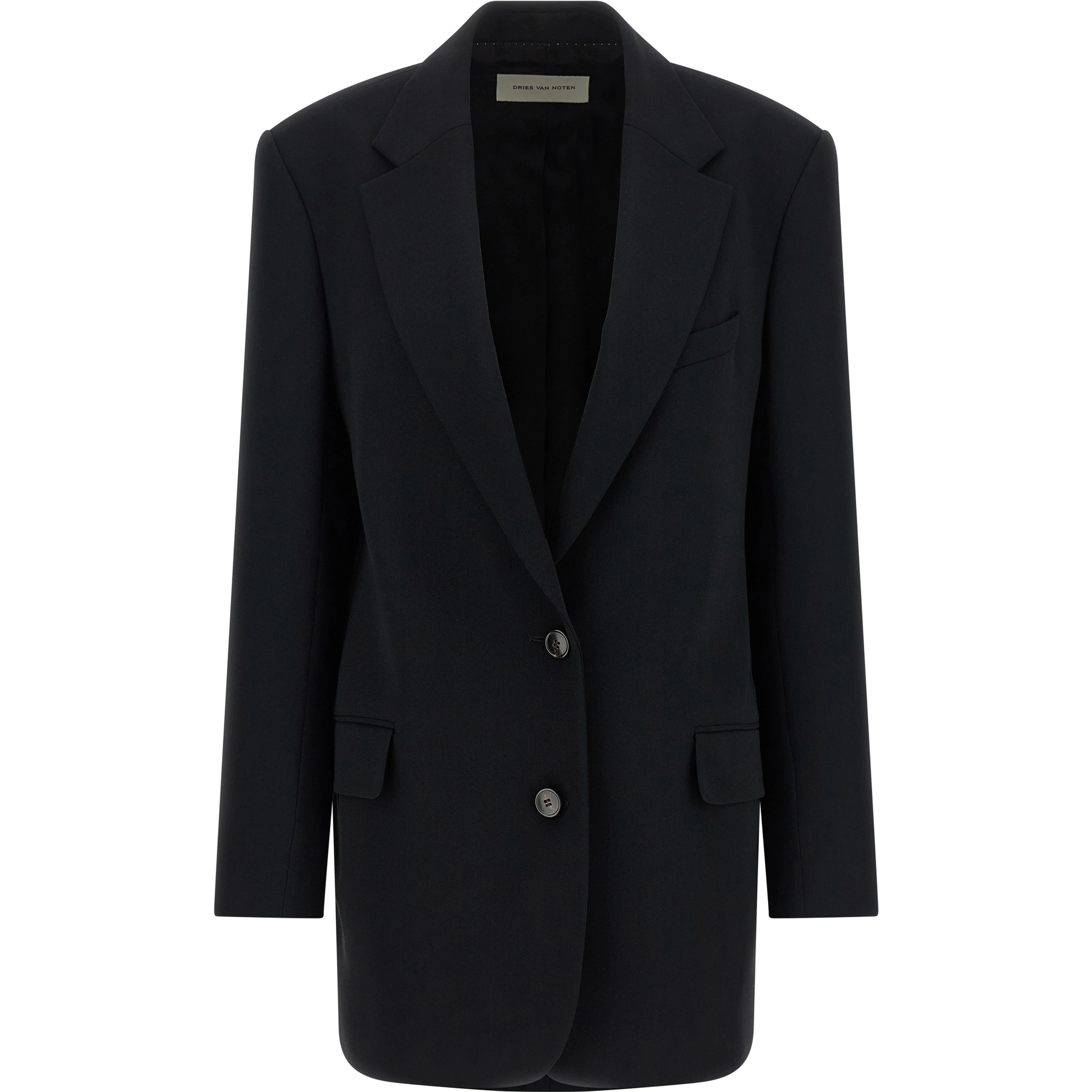 Black Polyester Blazer