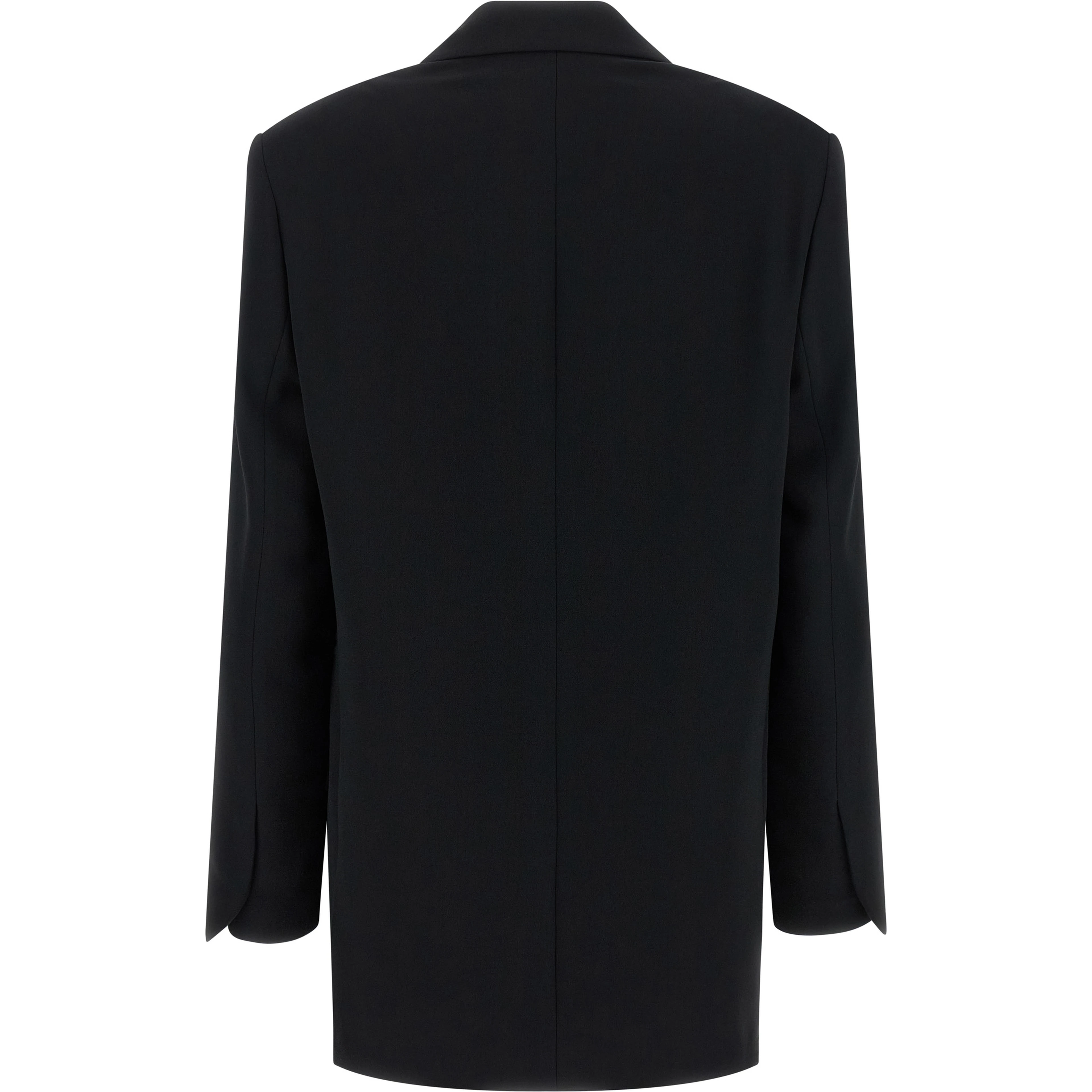 Black Polyester Blazer