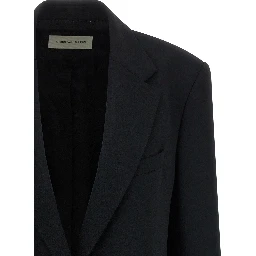 Black Polyester Blazer