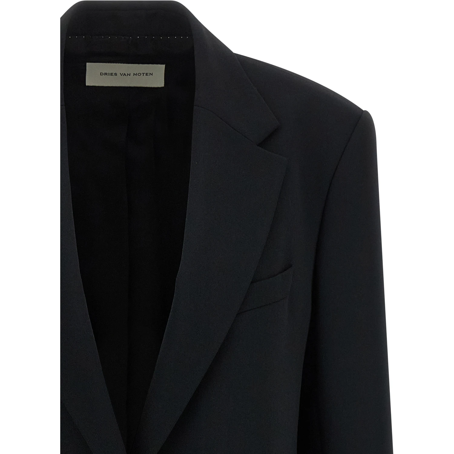 Black Polyester Blazer