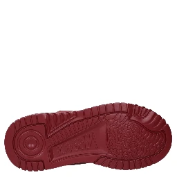 Red Leather Chunky Sneakers