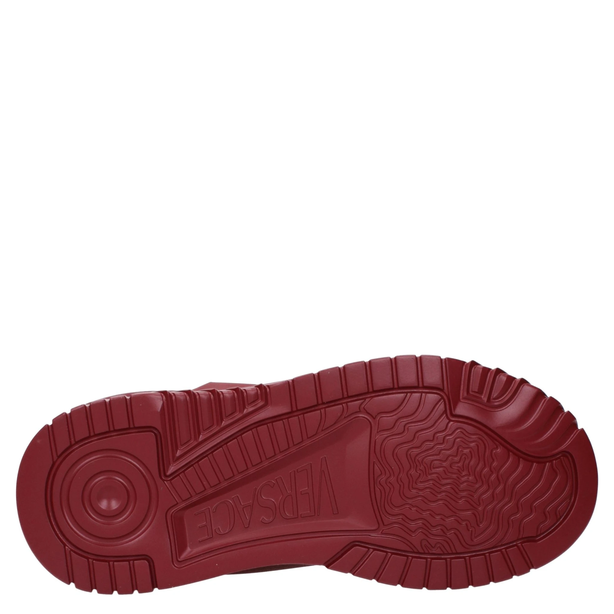 Red Leather Chunky Sneakers