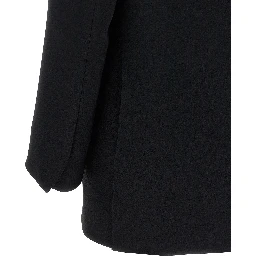 Black Polyester Blazer