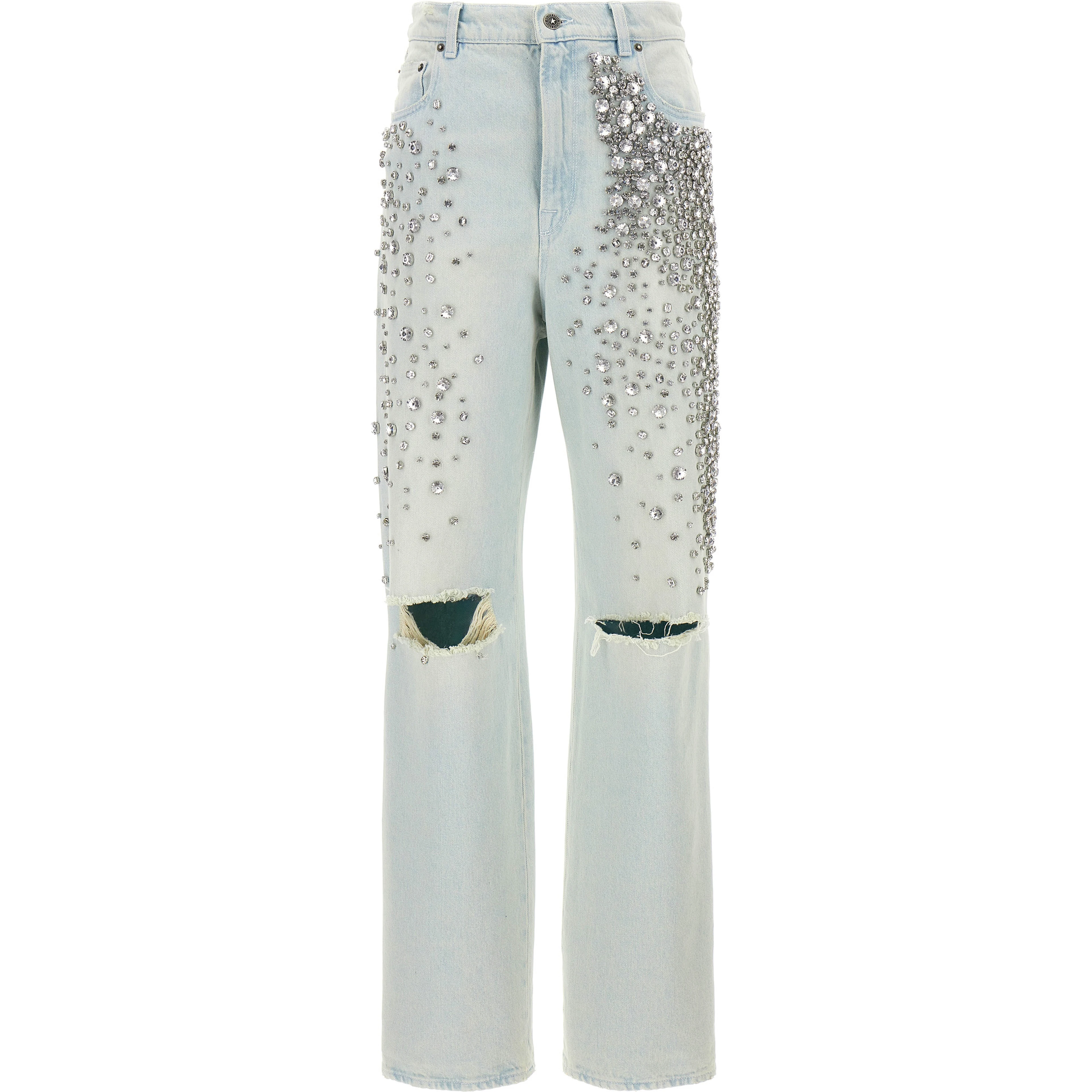 Blue Cotton Jeans Denim