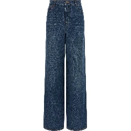 Blue Cotton Jeans Denim