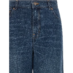 Blue Cotton Jeans Denim
