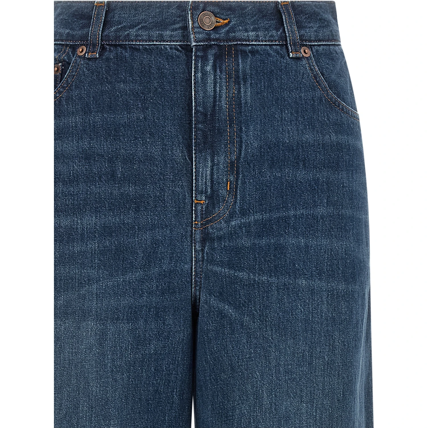 Blue Cotton Jeans Denim