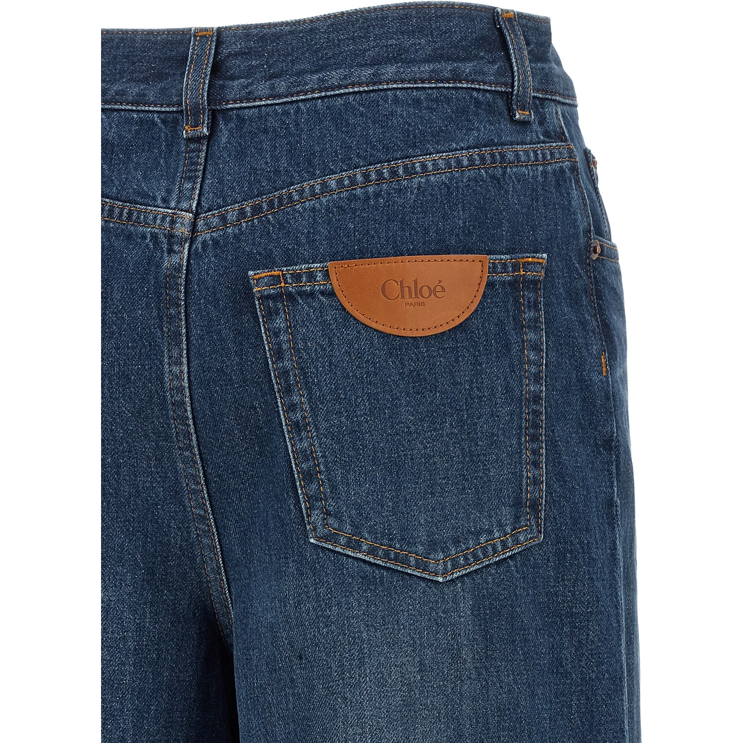 Blue Cotton Jeans Denim