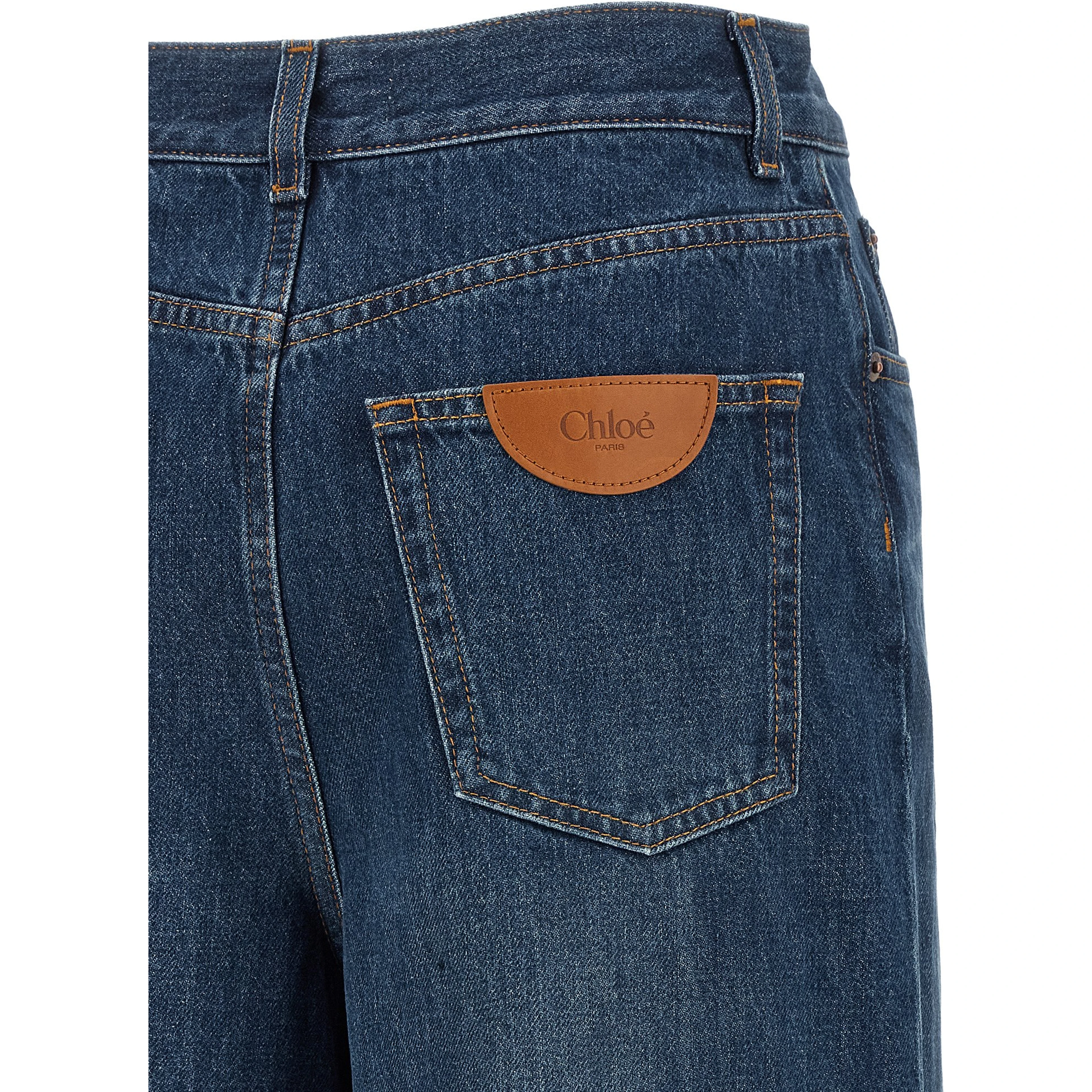 Blue Cotton Jeans Denim