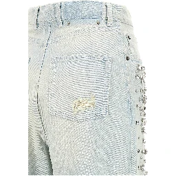 Blue Cotton Jeans Denim