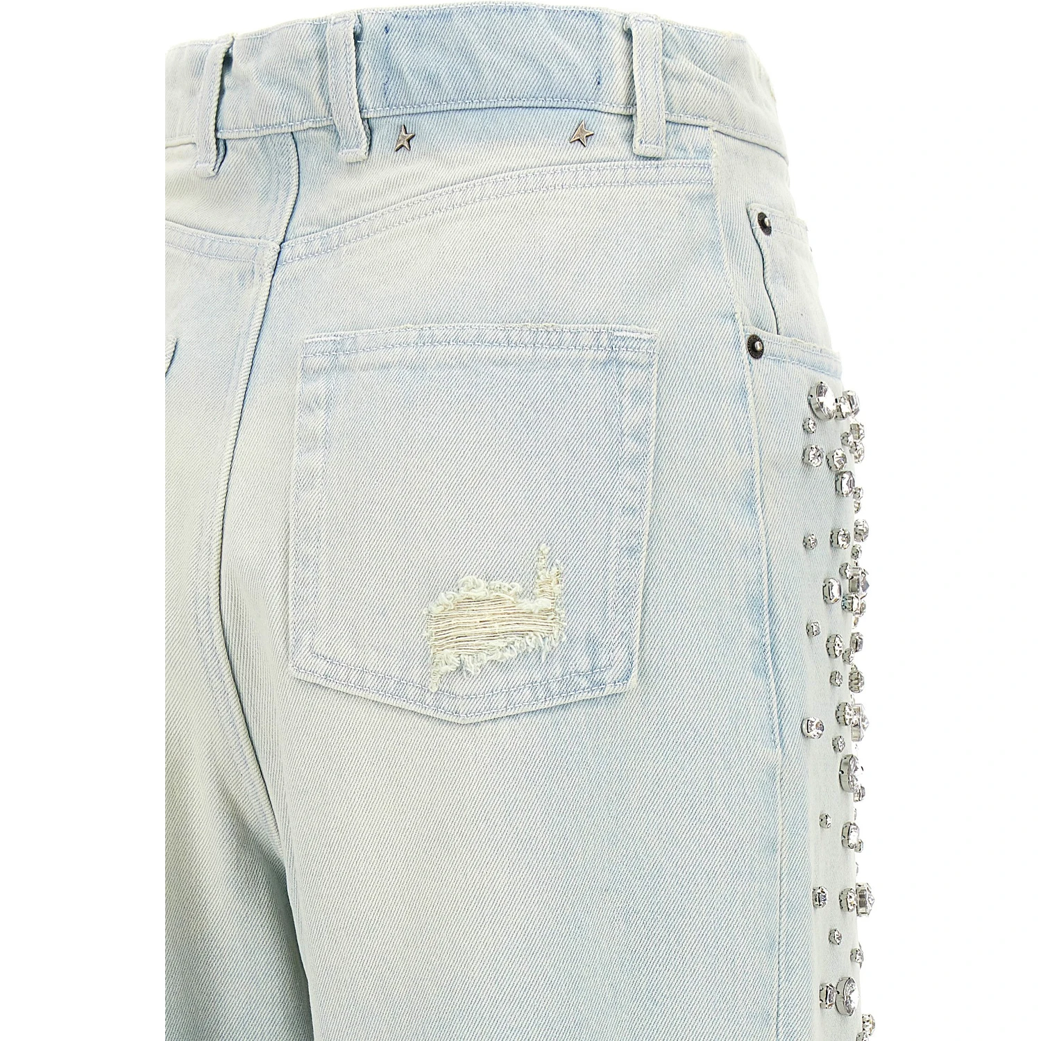 Blue Cotton Jeans Denim