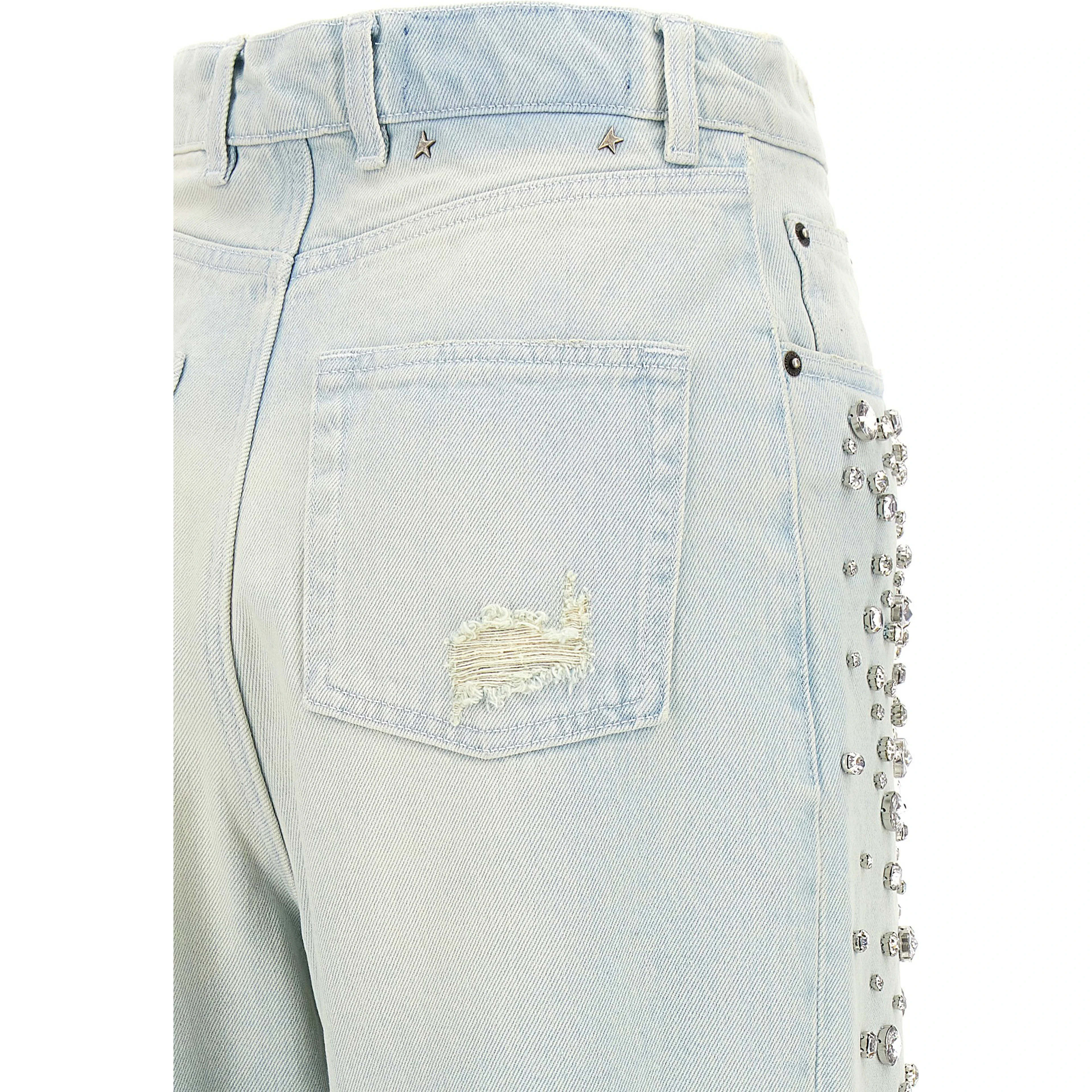 Blue Cotton Jeans Denim