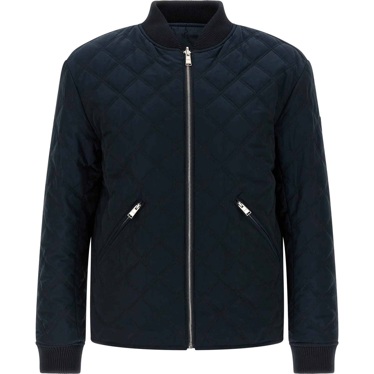 Blue Polyester Shell Jacket