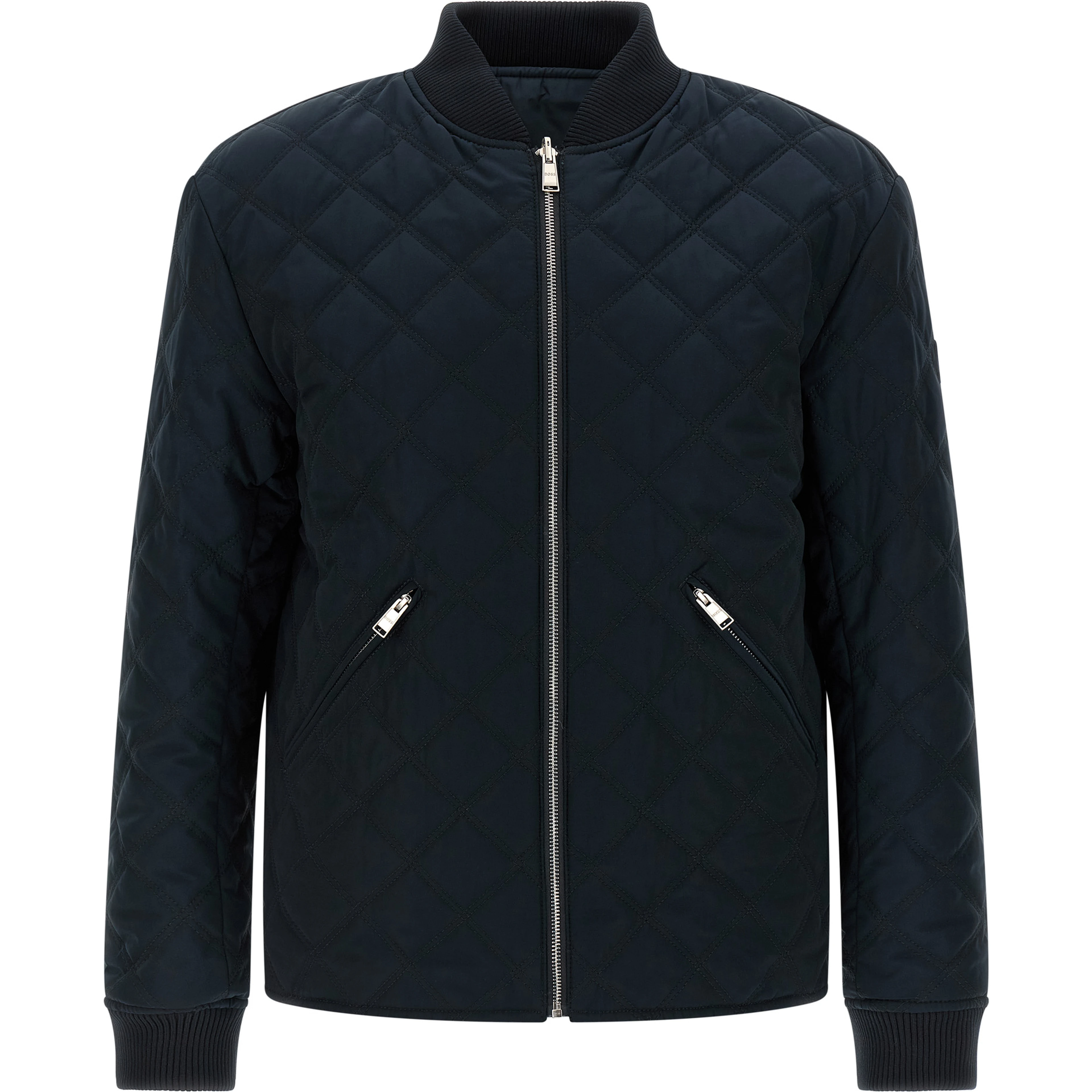 Blue Polyester Shell Jacket