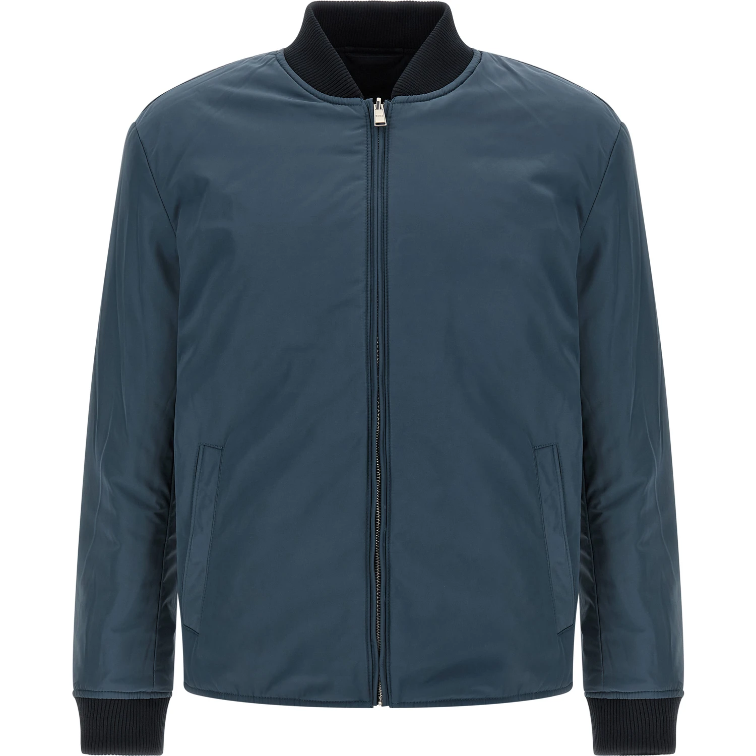 Blue Polyester Shell Jacket