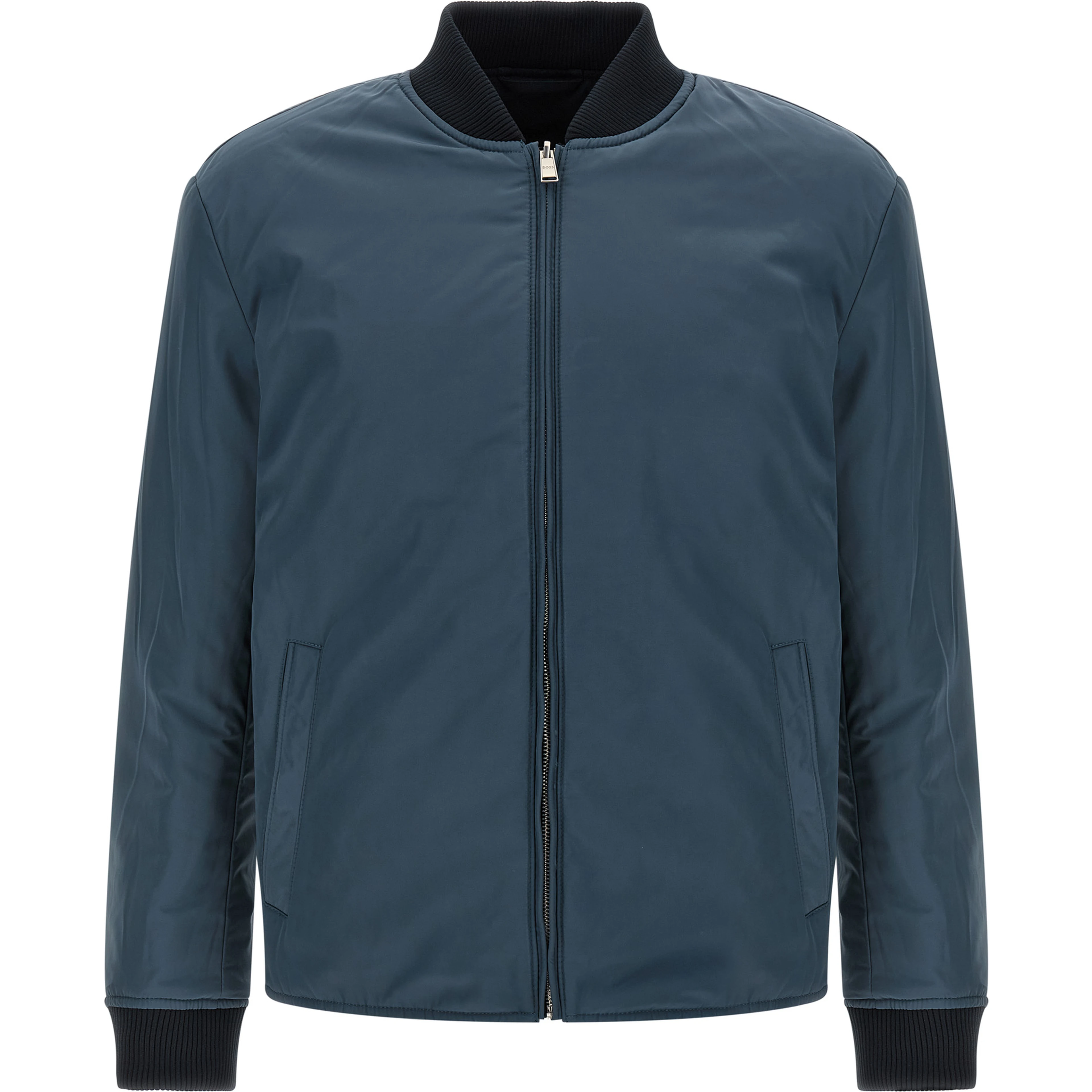 Blue Polyester Shell Jacket