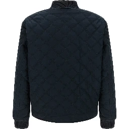 Blue Polyester Shell Jacket
