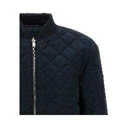 Blue Polyester Shell Jacket