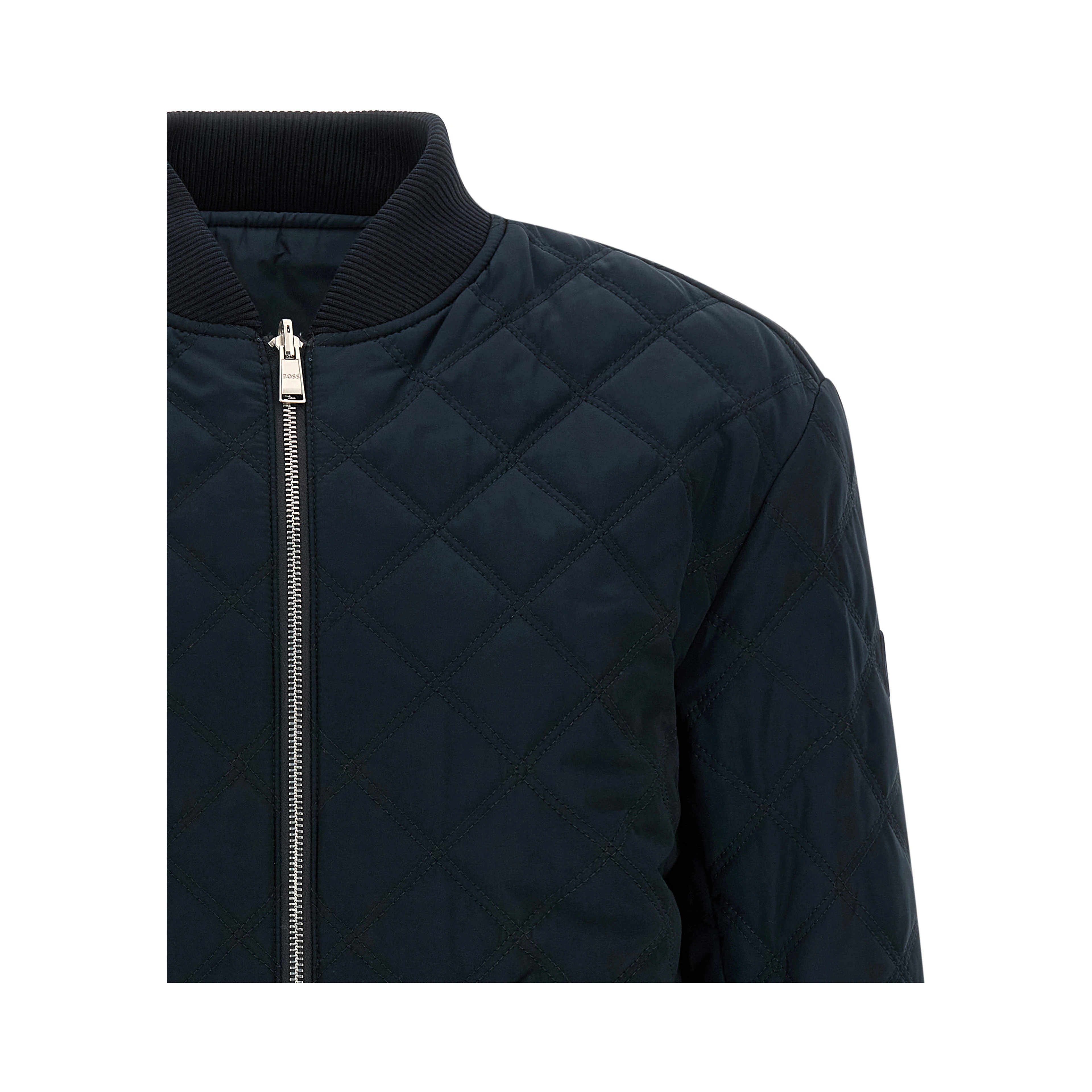 Blue Polyester Shell Jacket